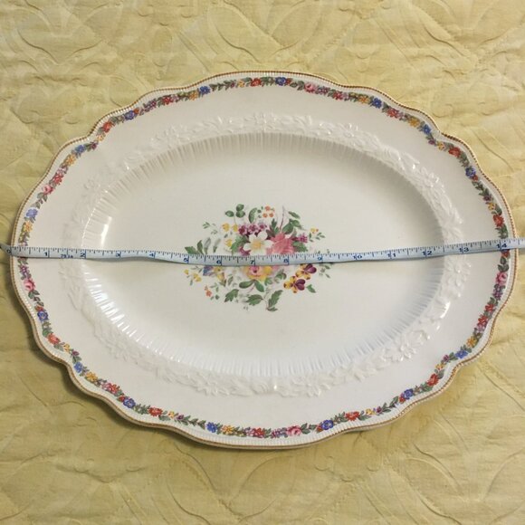 Vintage Old Staffordshire Johnson Bros England MARLOW Medium Serving Platter - Picture 11 of 14